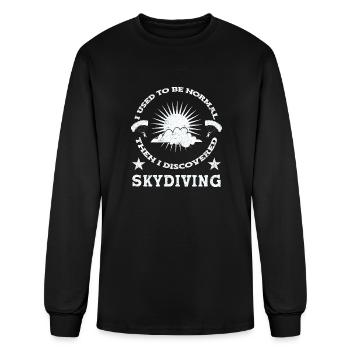 Skydiving Skydive Skydiver - Men's Long Sleeve T-Shirt - black - Front