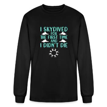 Skydiving Skydive Skydiver - Men's Long Sleeve T-Shirt - black - Front