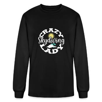 Skydiving Skydive Skydiver - Men's Long Sleeve T-Shirt - black - Front