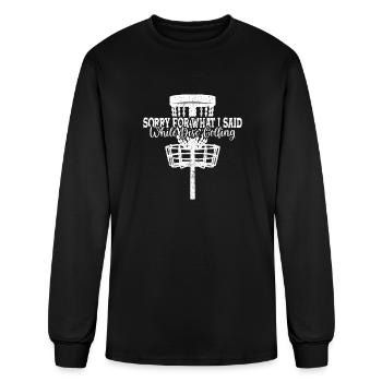 Disc Golf Disc Golfer - Men's Long Sleeve T-Shirt - black - Front