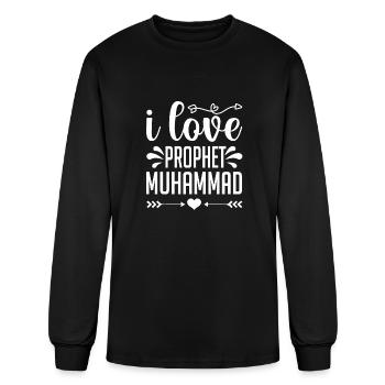 I LOVE prophet MUHAMMad - Men's Long Sleeve T-Shirt - black - Front