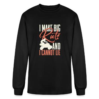 Je fais de grosses ornières et je ne peux pas mentir VTT tout-terrain Q - T-shirt à manches longues Homme - noir - Devant