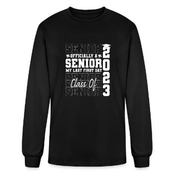 Last First Day Of School Senior 2023 - Men's Long Sleeve T-Shirt - black - Front