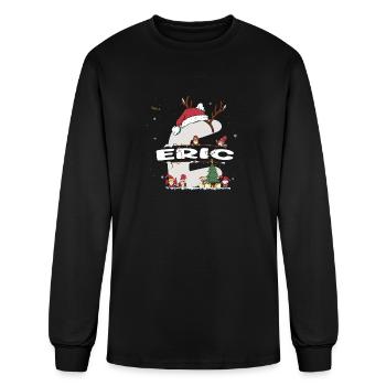 Eric Christmas - Eric Name funny Xmas - Men's Long Sleeve T-Shirt - black - Front
