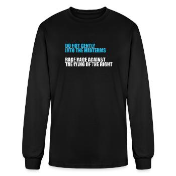 Do not gently into the midterms rage rage against - Men's Long Sleeve T-Shirt - black - Front