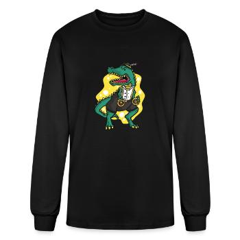 Oktoberfest Volksfest Bier Pretzels Bavarian - Men's Long Sleeve T-Shirt - black - Front