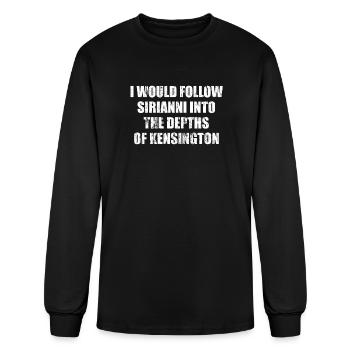 I would follow Sirianni into the depths of Kensing - Men's Long Sleeve T-Shirt - black - Front