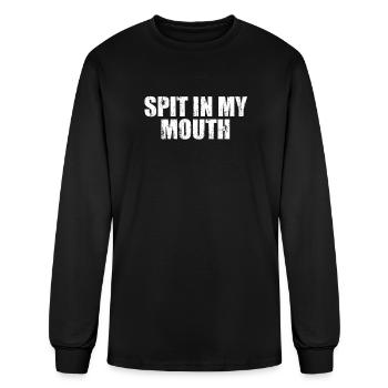Spit in my mouth - Men's Long Sleeve T-Shirt - black - Front