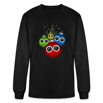 Christmas Ornaments - Men's Long Sleeve T-Shirt - black - Front