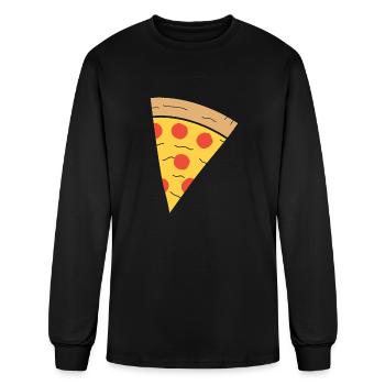 Pizza 1 Piece - Men's Long Sleeve T-Shirt - black - Front