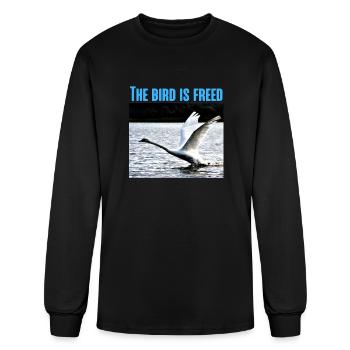 The Bird is Freed | Funny Sayings and Famous Quote - Men's Long Sleeve T-Shirt - black - Front