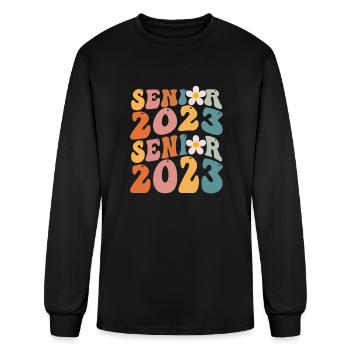 Senior 2023 - Men's Long Sleeve T-Shirt - black - Front
