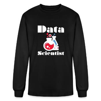 Data Science - Men's Long Sleeve T-Shirt - black - Front