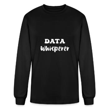 DATA WHISPERER - Men's Long Sleeve T-Shirt - black - Front