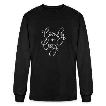 comfy and cozy - Men's Long Sleeve T-Shirt - black - Front