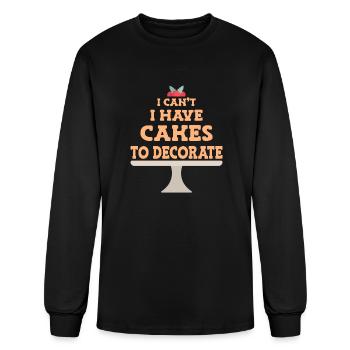 Cake Decorator - Men's Long Sleeve T-Shirt - black - Front