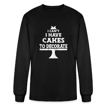 Cake Decorator - Men's Long Sleeve T-Shirt - black - Front
