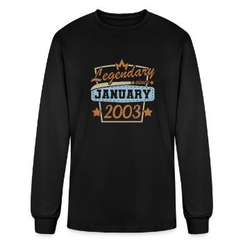January 2003 - Men's Long Sleeve T-Shirt - black - Front