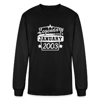 January 2003 - Men's Long Sleeve T-Shirt - black - Front