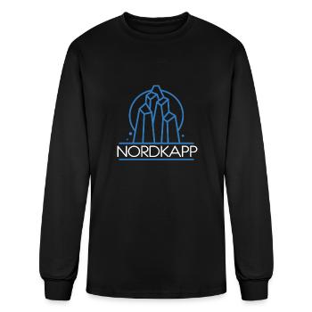 Nordkapp 71 10 21 N Norway design - Men's Long Sleeve T-Shirt - black - Front