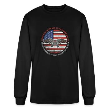 I Won't Be Lectured On Gun - Men's Long Sleeve T-Shirt - black - Front