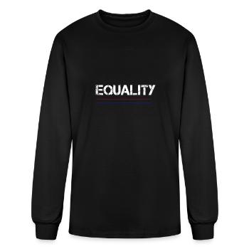 equality - Men's Long Sleeve T-Shirt - black - Front