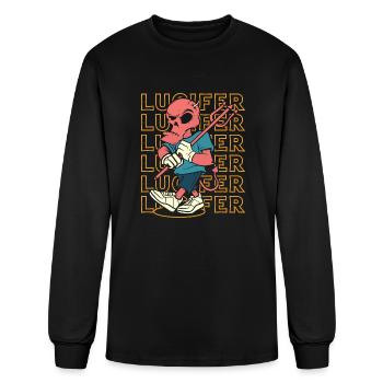 Hail Lucifer - Men's Long Sleeve T-Shirt - black - Front