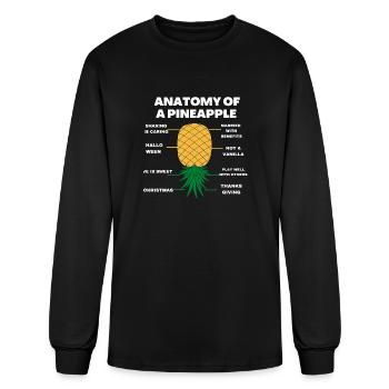 Pineapple - Men's Long Sleeve T-Shirt - black - Front