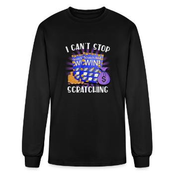 I Can't Stop Scratching - Men's Long Sleeve T-Shirt - black - Front