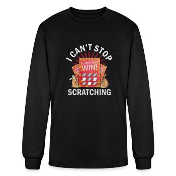 I Can't Stop Scratching - Men's Long Sleeve T-Shirt - black - Front