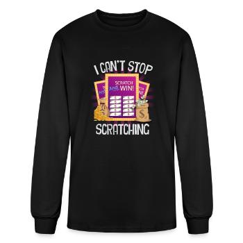 I Can't Stop Scratching - Men's Long Sleeve T-Shirt - black - Front