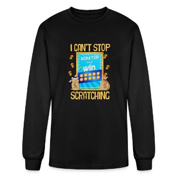 I Can't Stop Scratching - Men's Long Sleeve T-Shirt - black - Front