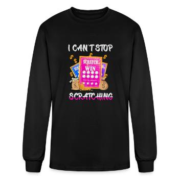 I Can't Stop Scratching - Men's Long Sleeve T-Shirt - black - Front