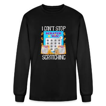 I Can't Stop Scratching - Men's Long Sleeve T-Shirt - black - Front