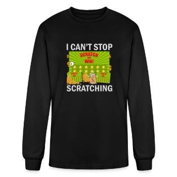 I Can't Stop Scratching - Men's Long Sleeve T-Shirt - black - Front