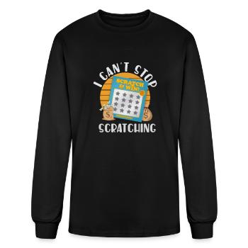 I Can't Stop Scratching - Men's Long Sleeve T-Shirt - black - Front