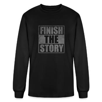 Finish the story - Men's Long Sleeve T-Shirt - black - Front