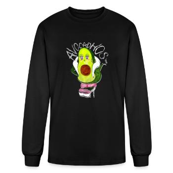 Avocado Drawing - Men's Long Sleeve T-Shirt - black - Front