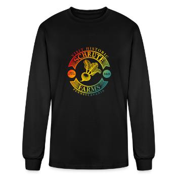 Visit Historic Schute Farms Vintage Apparel - Men's Long Sleeve T-Shirt - black - Front