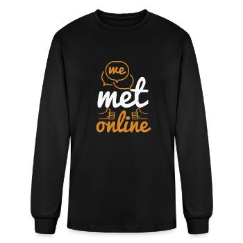 We Met Online - Men's Long Sleeve T-Shirt - black - Front
