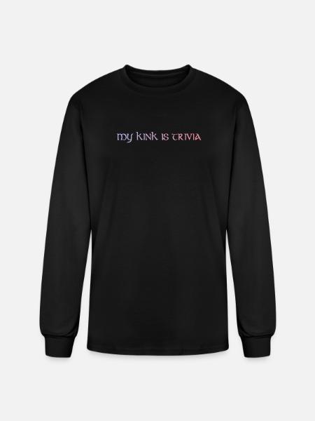 My Kink Is Trivia - Men's Long Sleeve T-Shirt - black