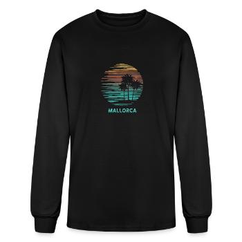 Mallorca Majorca Spain Cool Souvenir Vacation - Men's Long Sleeve T-Shirt - black - Front