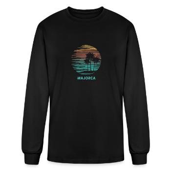 Majorca Mallorca Spain Cool Souvenir Vacation - Men's Long Sleeve T-Shirt - black - Front