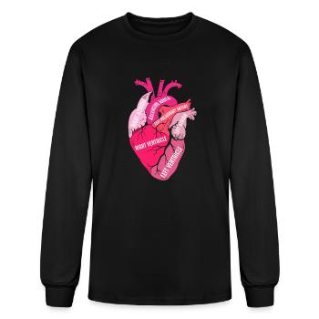 Parts Of Heart - Men's Long Sleeve T-Shirt - black - Front