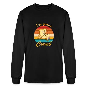 I'm Gonna Crumb Funny Vintage Apparel - Men's Long Sleeve T-Shirt - black - Front
