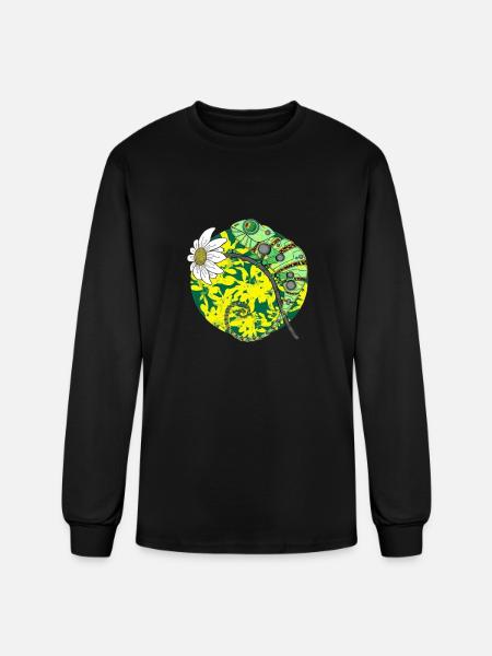 chameleon - Men's Long Sleeve T-Shirt - black
