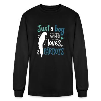 Parrots Birds Parrot Lover - Men's Long Sleeve T-Shirt - black - Front