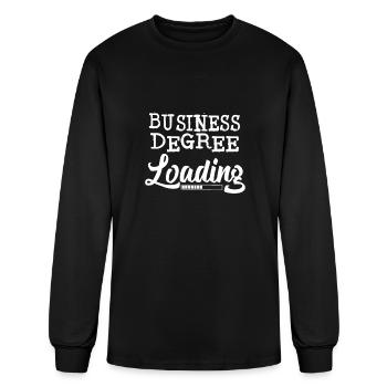 BUSINESS Diplôme Chargement Diplômé du Collège - T-shirt à manches longues Homme - noir - Devant