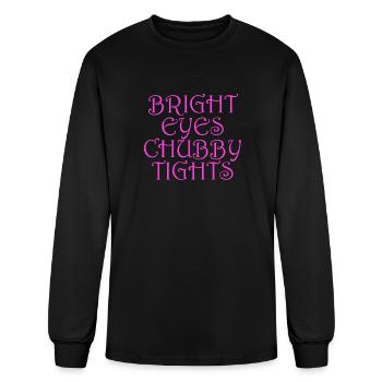 Bright eyes chubby tights - Men's Long Sleeve T-Shirt - black - Front