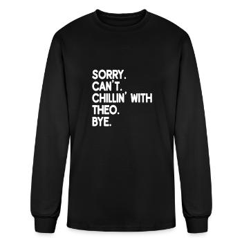THEO First Name Funny Personalized Named Friend Of - Men's Long Sleeve T-Shirt - black - Front